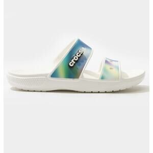 Classic Crocs Solarized Tie Dye Two-Strap Comfort Sandals Waterproof Sz 11 NEW